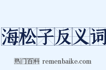 海松子反义词是什么意思的图片